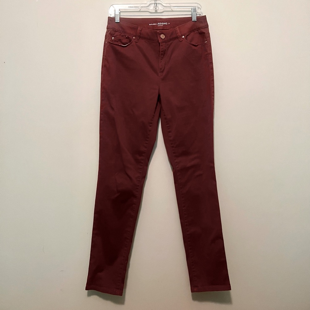 Chicos Platinum Jegging Cognac size 0